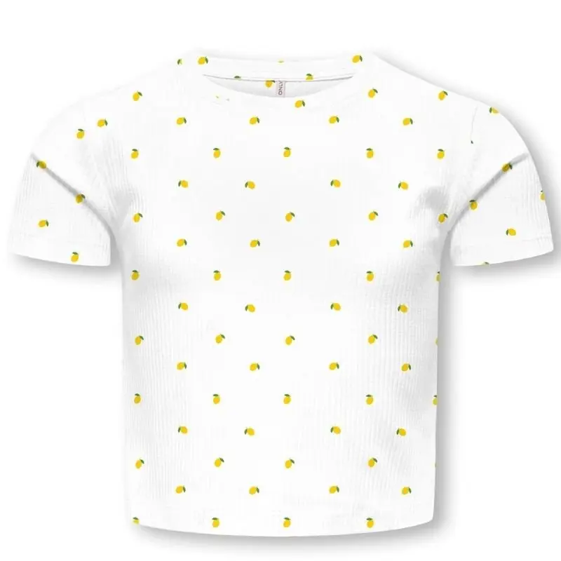 Wit met lemons allover short top Bella