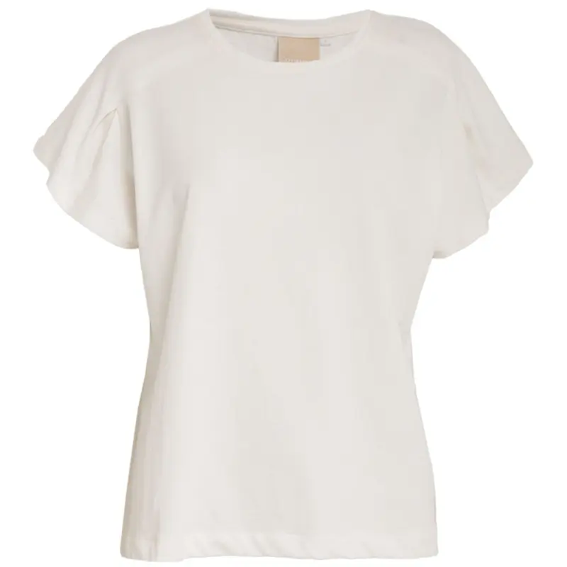 Wit ronde hals t-shirt Oxa Gots