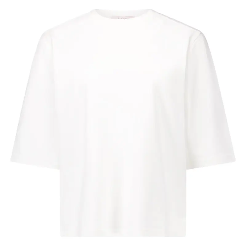 Wit round neck basic t-shirt Fiore