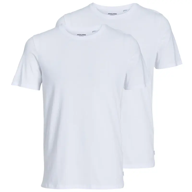 Witte 2-pack crew neck t-shirt Basic
