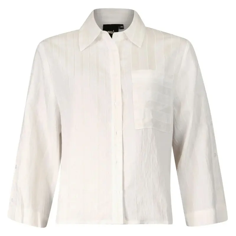 Witte mix stripe blouse 613159