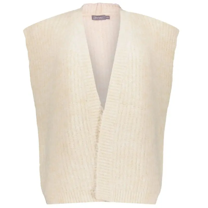 Witte soft touch gilet hairy 54830