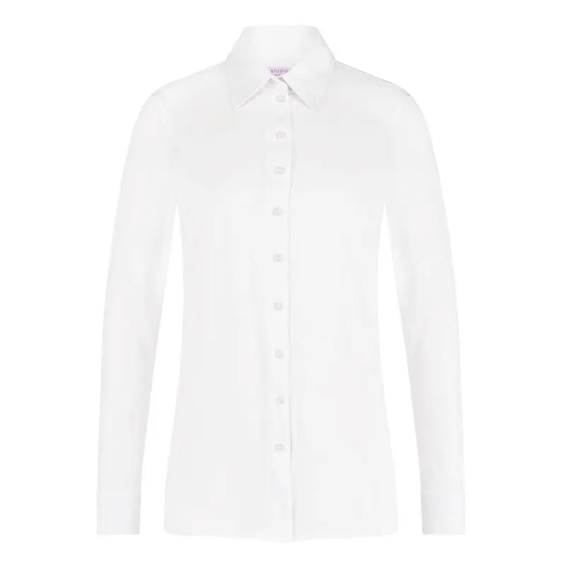 Witte travel basis blouse Poppy