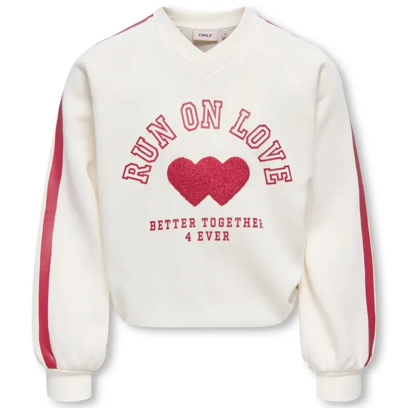 Witte v-neck geprinte sweater Coletta