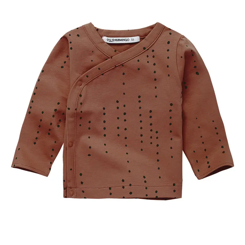 Wrap Top Dewdrops Burnished Leather