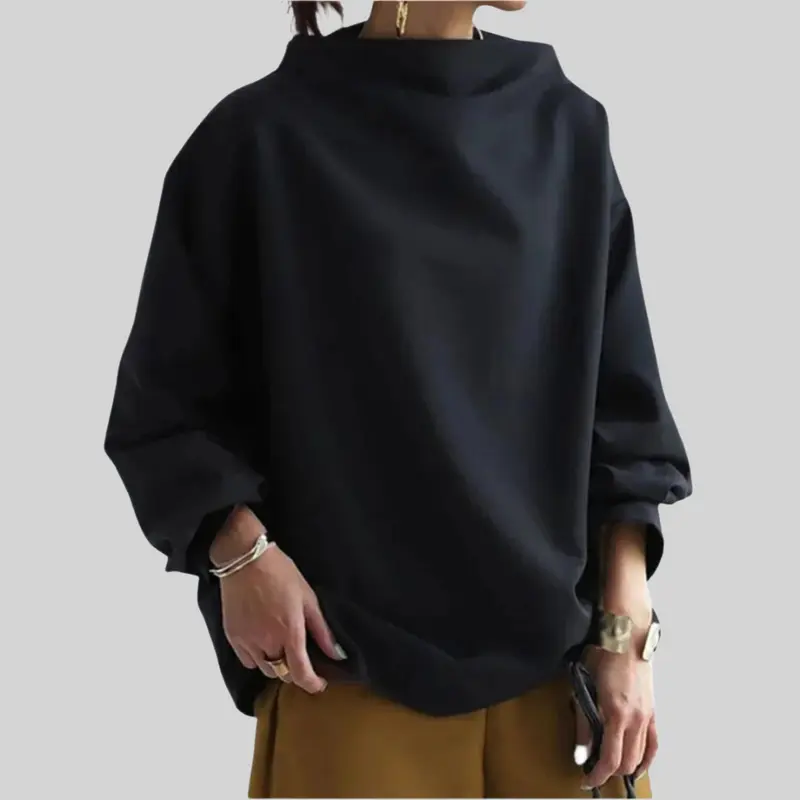 Wulfhei | Damen Oversize Pullover Schwarz
