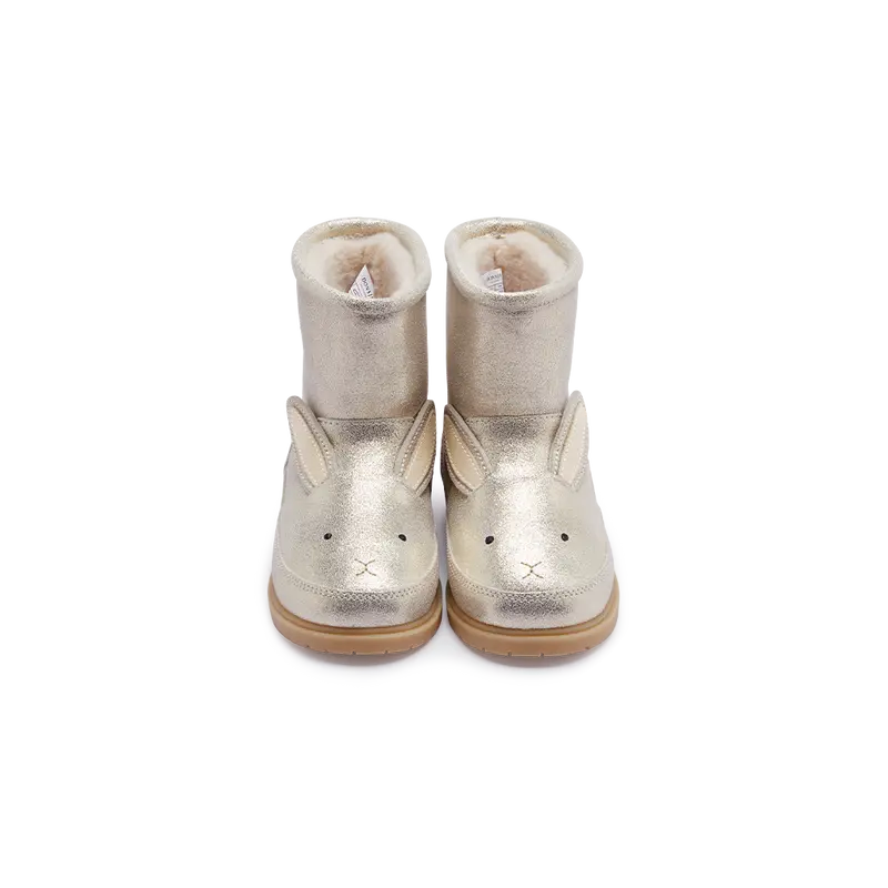 Xelly Boots | Bunny | Silver Metallic Leather
