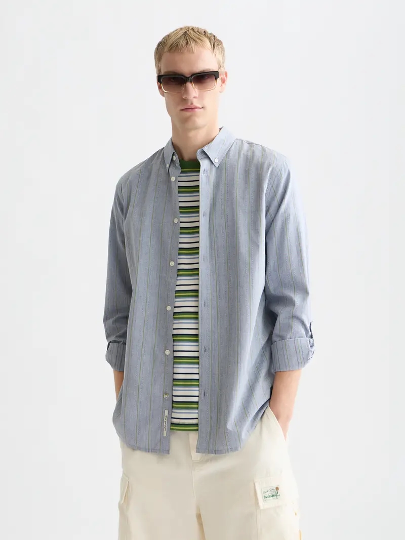 Yarn-Dyed Dobby Regular-Fit Shirt