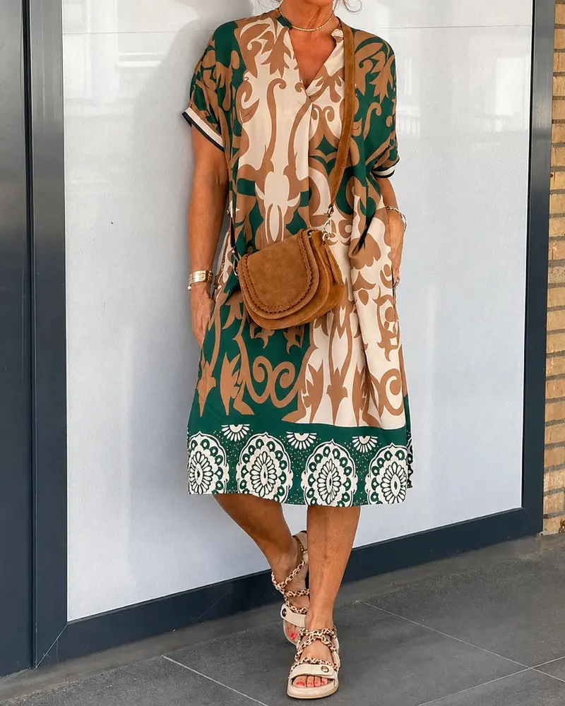 Yaseen - Kleid mit verziertem Muster