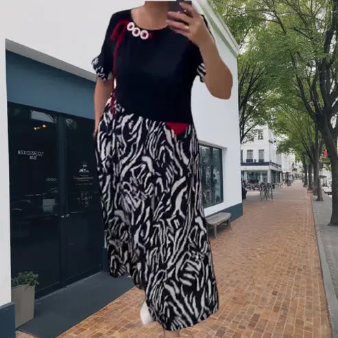 Zahara – Lässiges Patchwork-Kleid