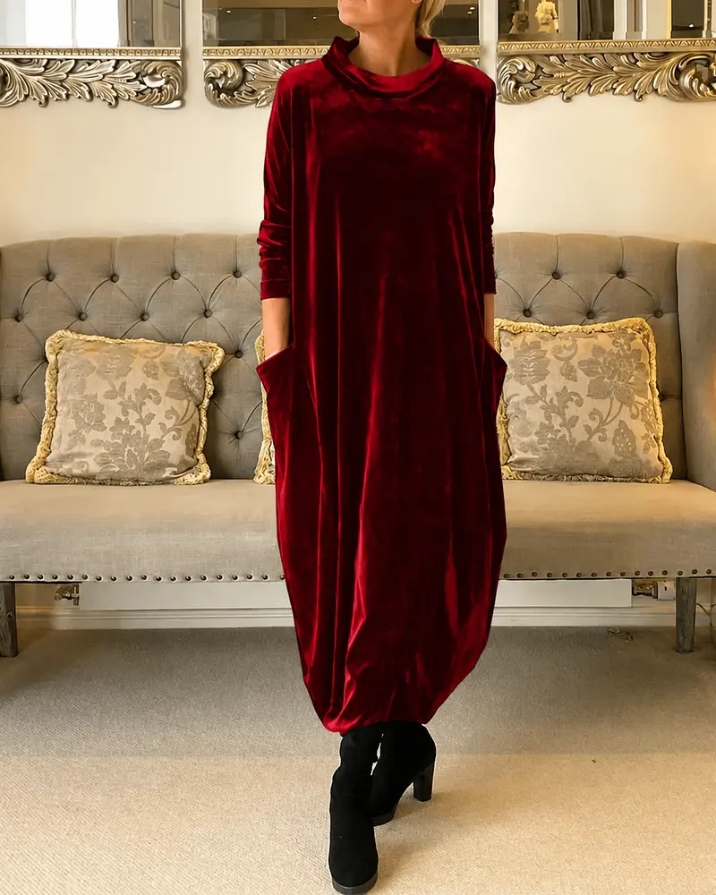 Zalinia - Kleid mit stilvollem Rundhalsausschnitt