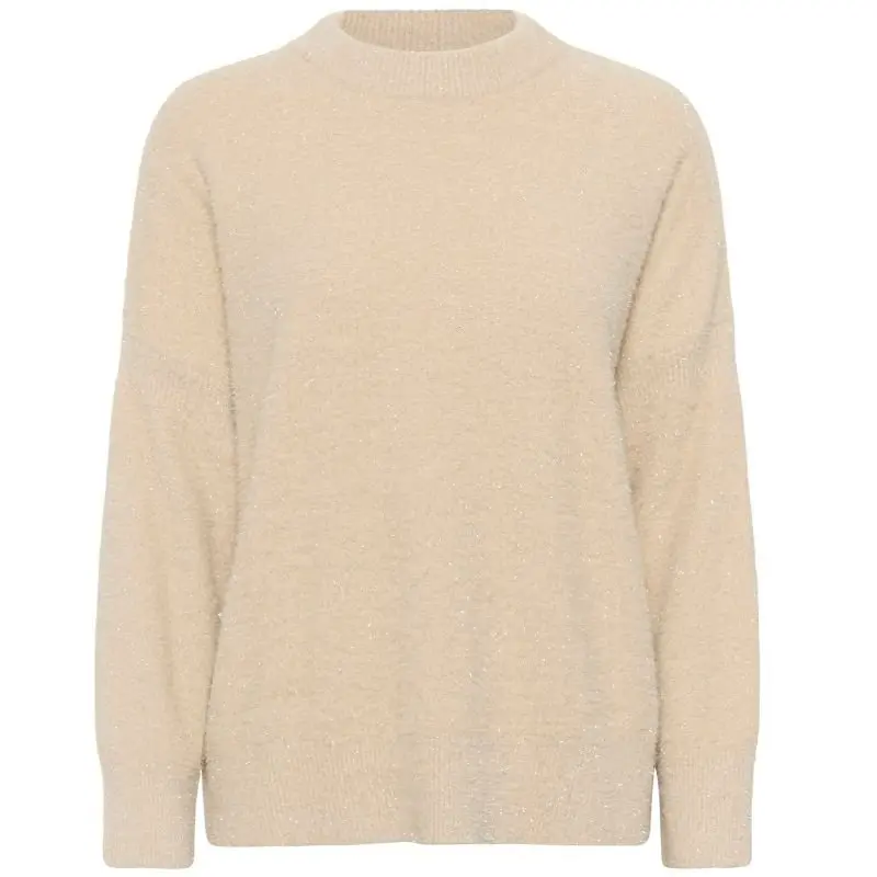Zandkleurige glitter pullover Nusha