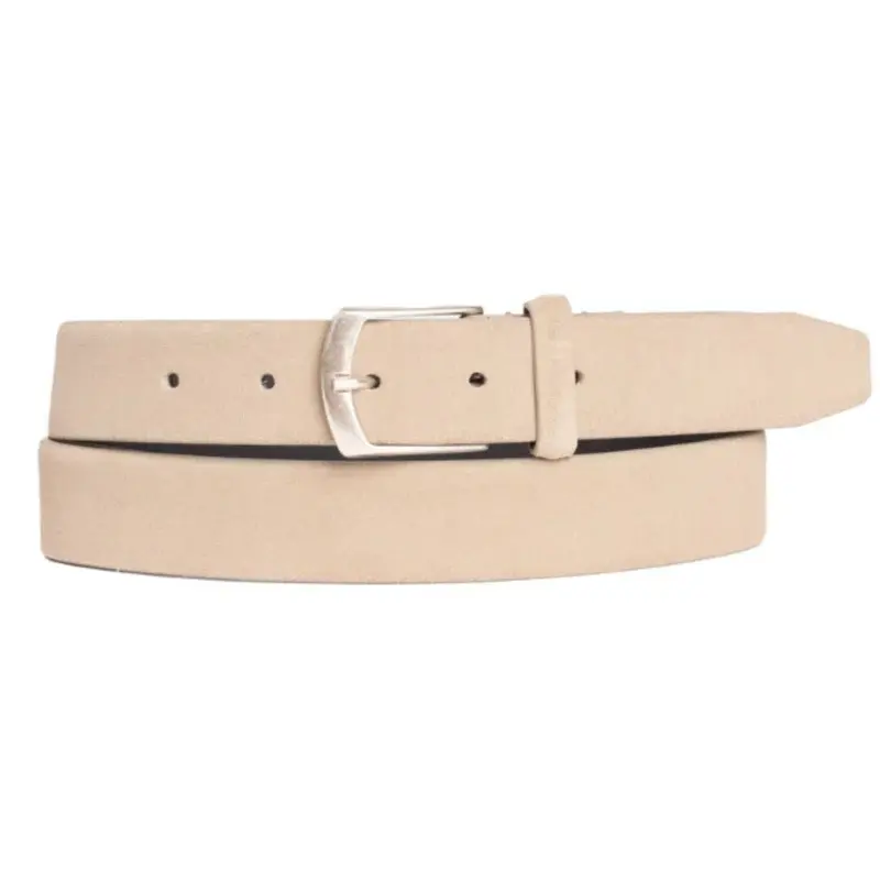 Zandkleurige suéde riem PS30-25