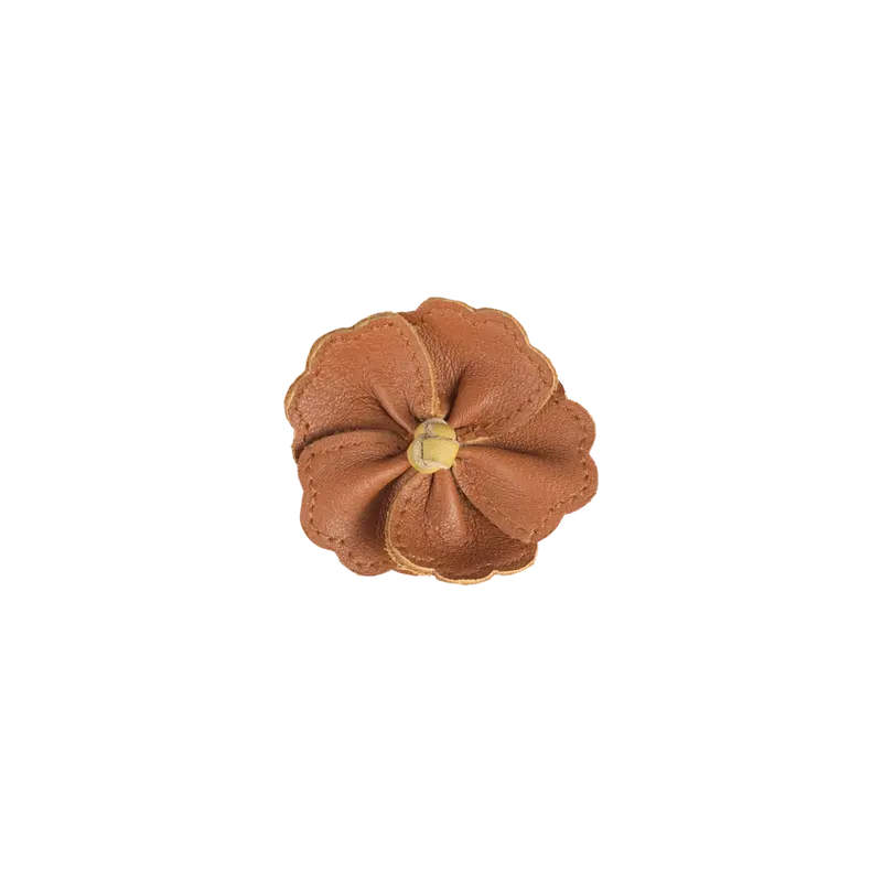 Zaza Fields Hairclip | Hibiscus | Maple Leather
