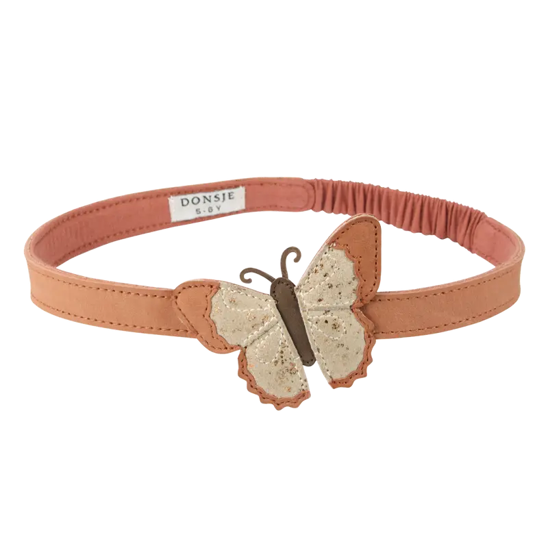 Zaza Headband | Papillon | Walnut Nubuck