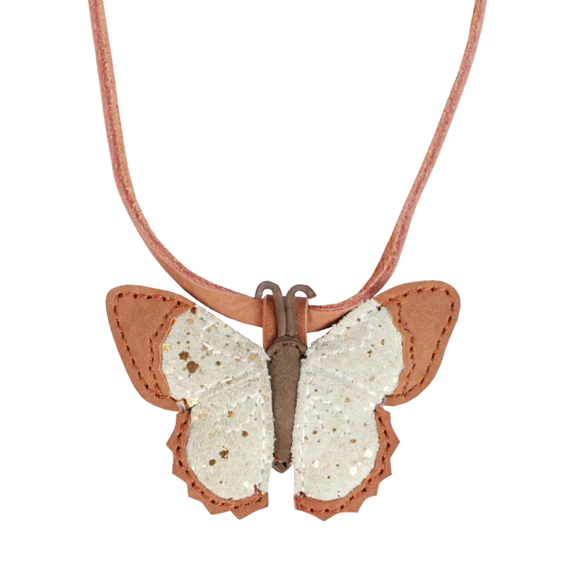 Zaza Necklace | Papillon | Walnut Nubuck