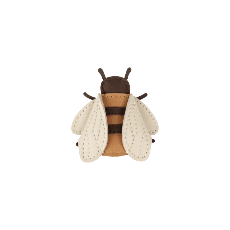 Zaza Sky Hairclip | Bee | Camel Classic Leather