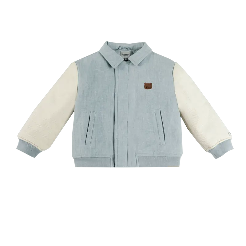 Zemmie Denim Jacket | Bear | Ice Blue