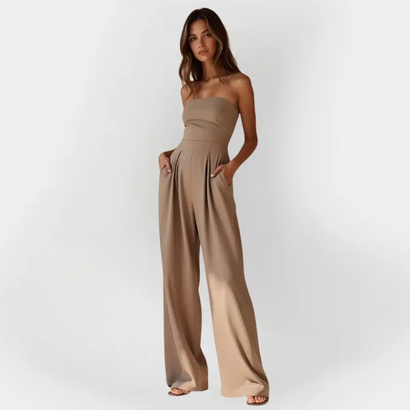 Zerya - Trägerloser Soft-Touch-Jumpsuit