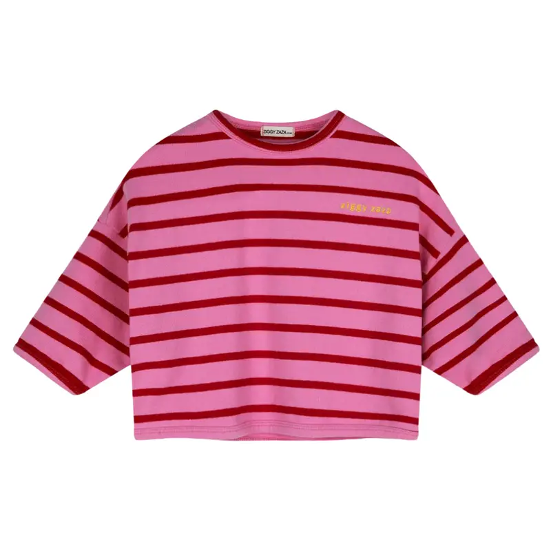 Ziggy Zaza Row Row Pullover Rose Stripe