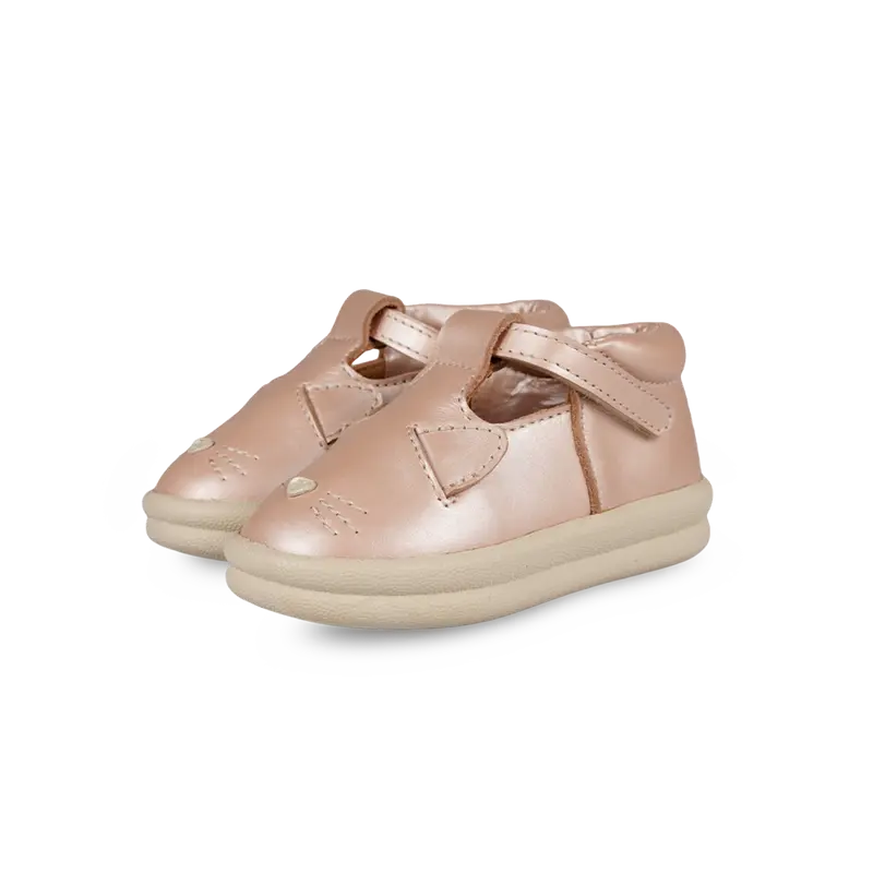 Zilpa Shoes | Cat | Rose Metallic Leather
