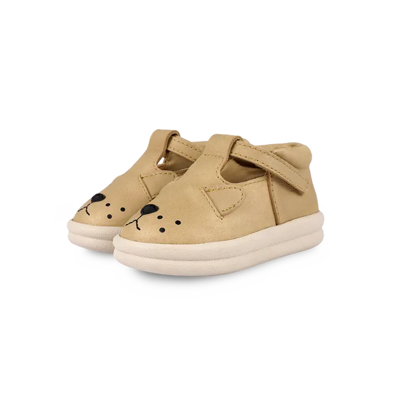 Zilpa Shoes | Lion | Gold Metallic Nubuck