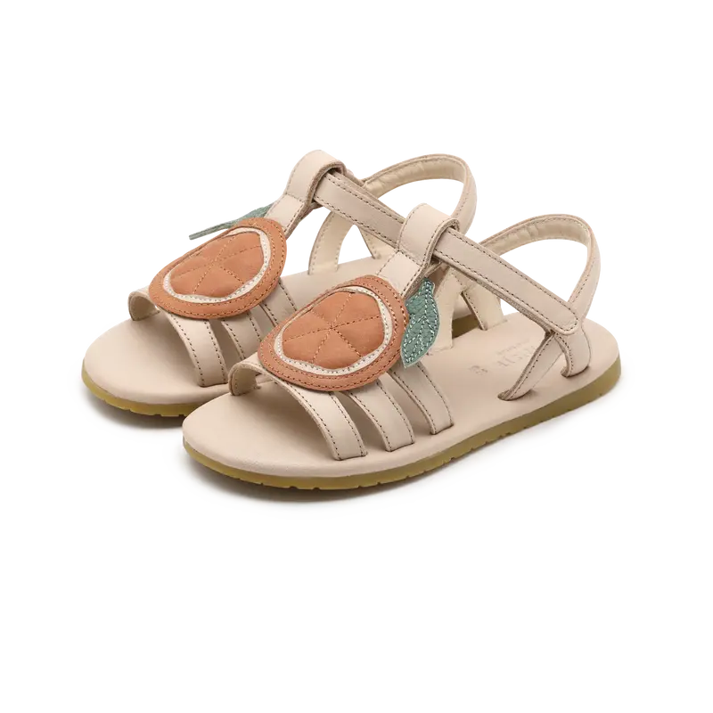 Zodie Sandals | Arancia | Cream Leather