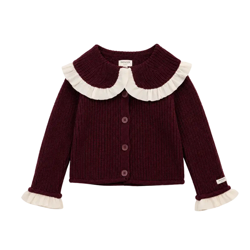 Zoila Cardigan | Aubergine