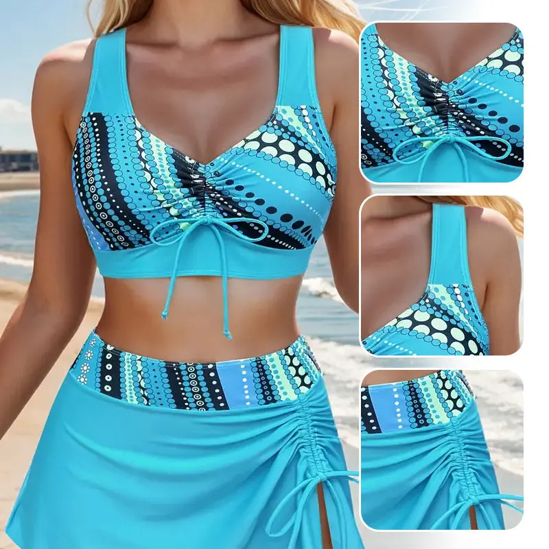 Zulanie | Sommerliches Bade-Set mit gemustertem Oberteil