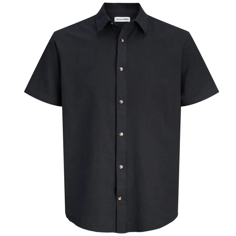 Zwart blend shirt Summer Linen