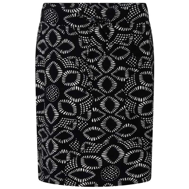 Zwart geprinte viscose rok Noa