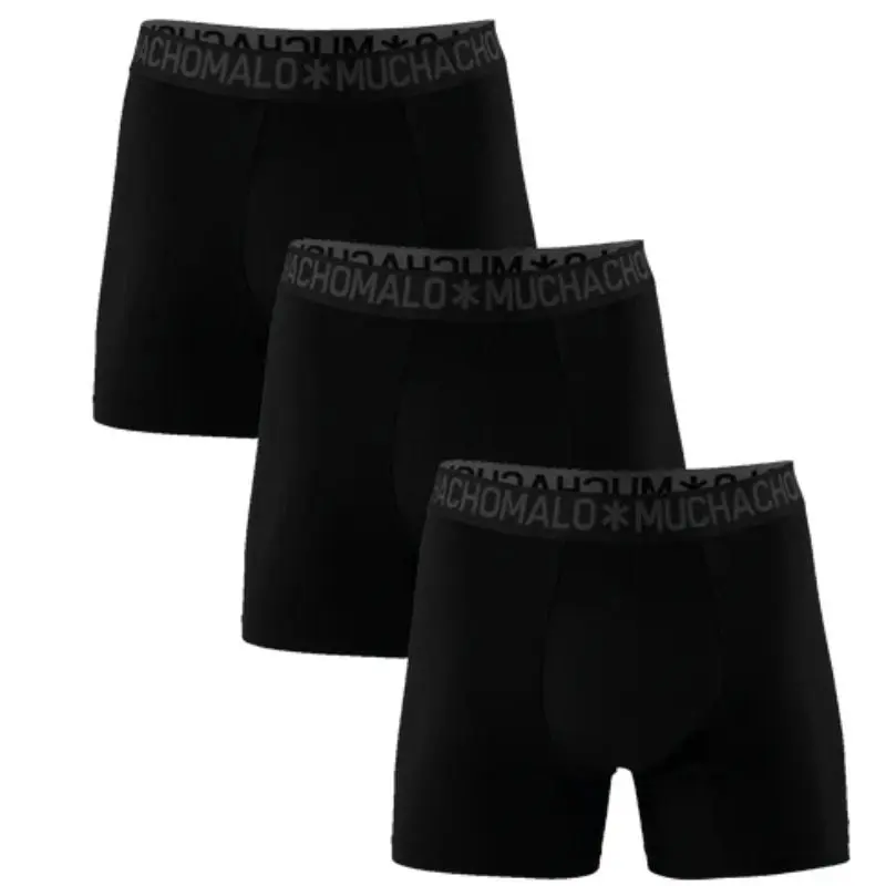 Zwarte 3-pack boxershorts Cotton MEN