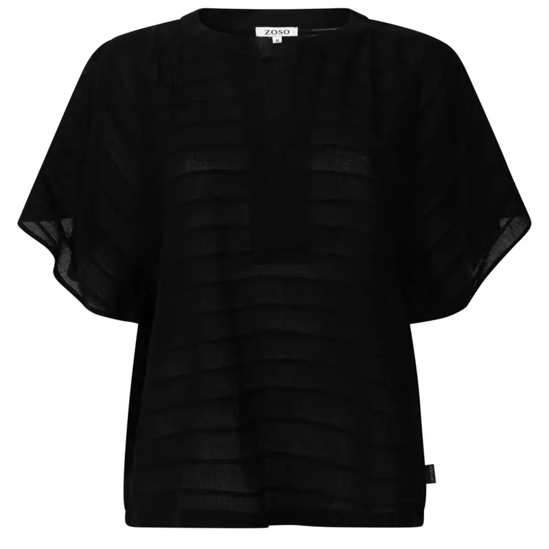 Zwarte fancy modal blouse Desi