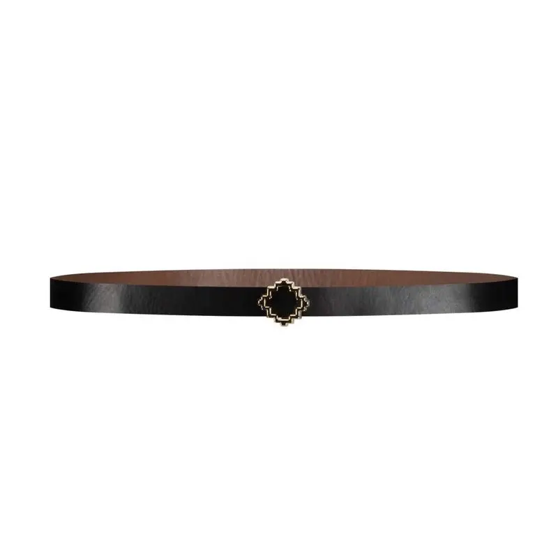 Zwarte reversible belt Ornament