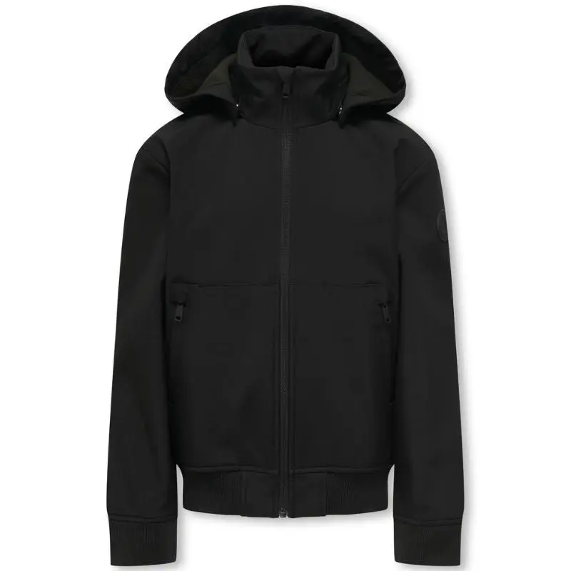 Zwarte softshell bomber jacket Bowie