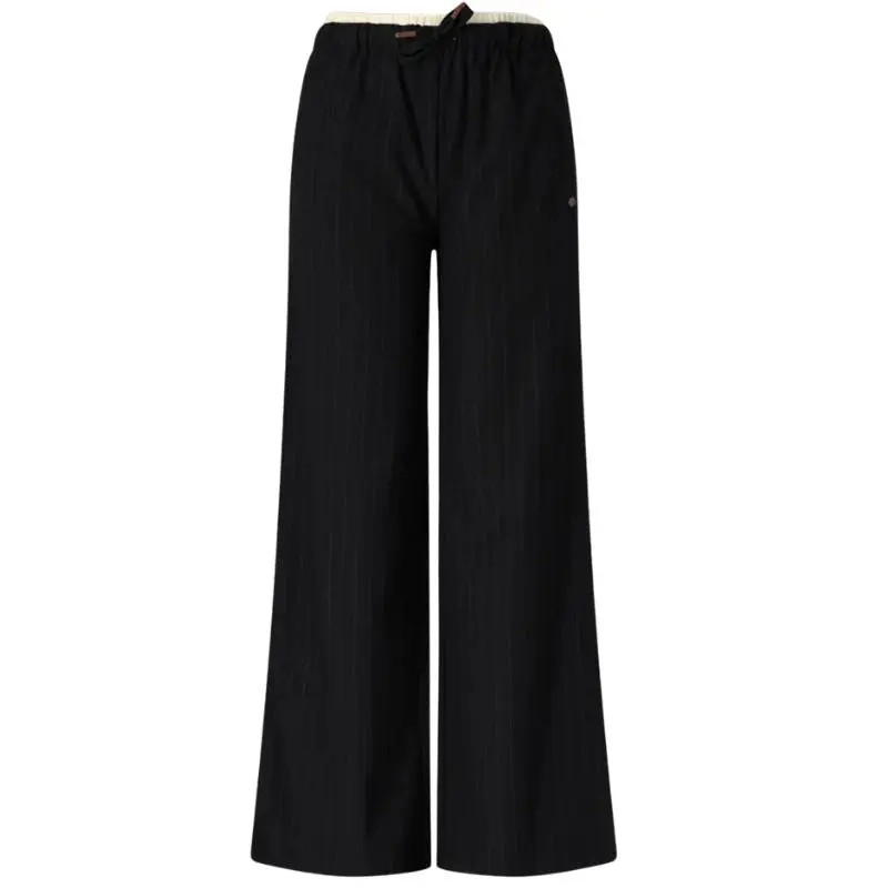 Zwarte sportieve pinstripe broek Sub