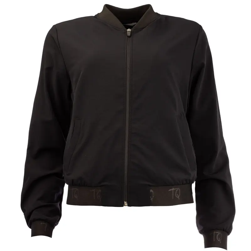 Zwarte travelstof Bomber Basic